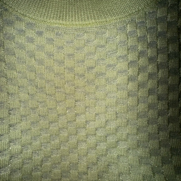 Mango MNG Green Semitransparent Long Sleeves Top. Size Small NWOT - Picture 10 of 10